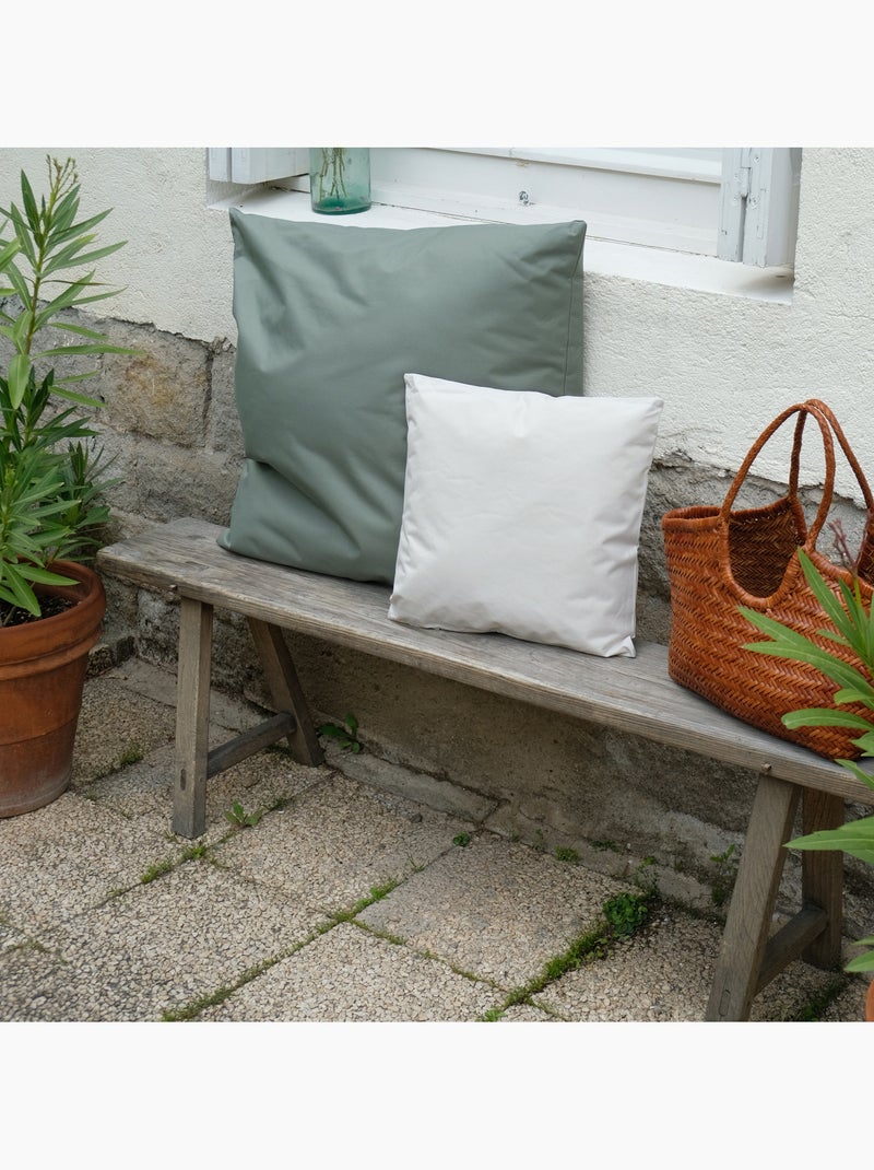 Cojín exterior impermeable MINORQUE con funda extraíble Verde oliva - Kiabi