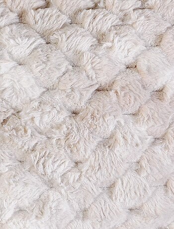 Cojín Imitación Piel con Relieve Geométrico