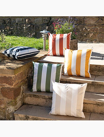 Cojín impermeable a rayas ARCACHON desenfundable