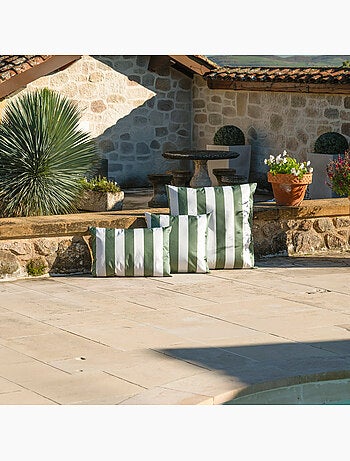 Cojín impermeable a rayas ARCACHON desenfundable