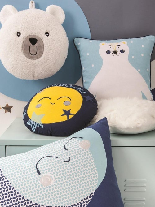 Cojín infantil algodón estampado luna 35x35 cm – HOME – Future Home - Kiabi
