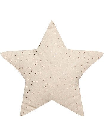 Cojín infantil berlingot estrella beige 40x40cm