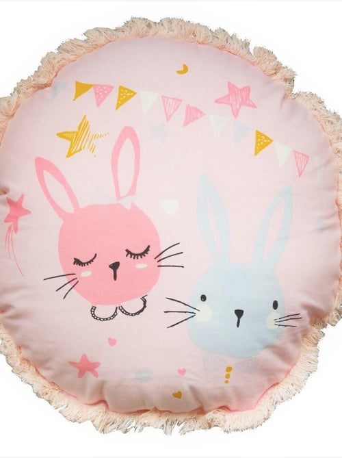 Cojín infantil de algodón estampado con conejito – 35 x 35 cm – Future Home - Kiabi