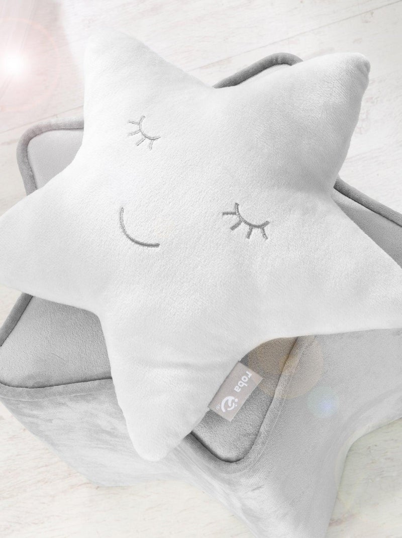 Cojín infantil estrella bordada 'Roba Style' Gris plateado - Kiabi