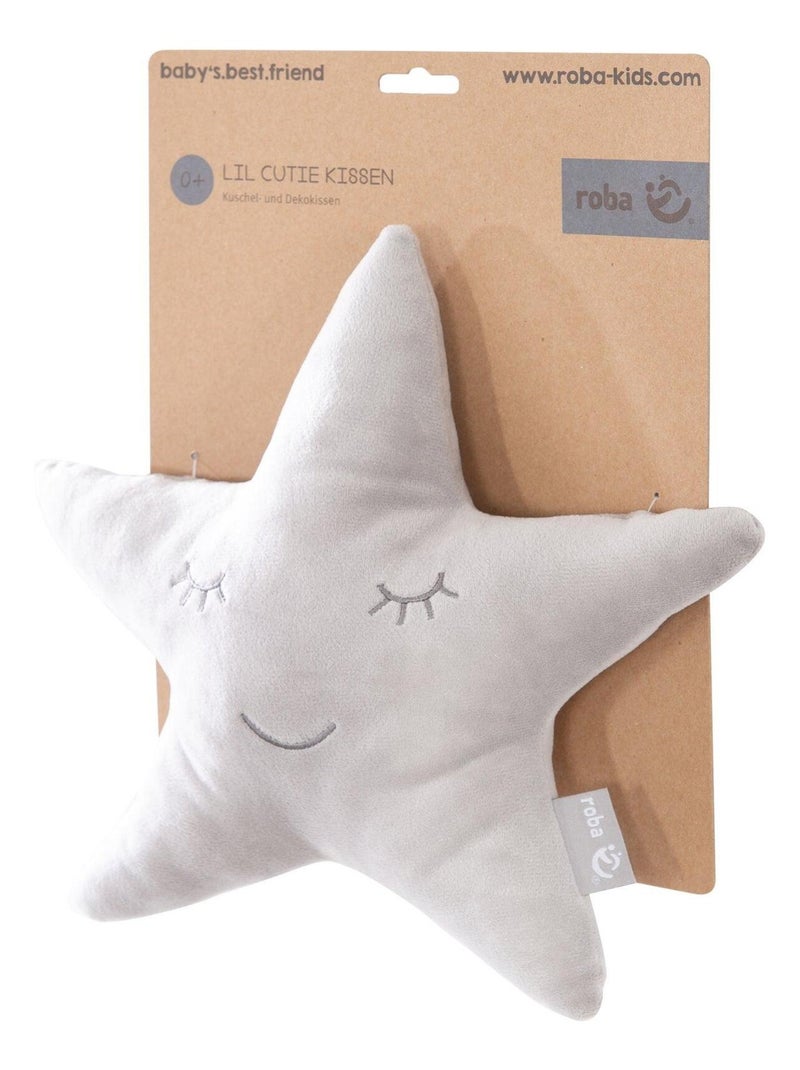 Cojín infantil estrella bordada 'Roba Style' Gris plateado - Kiabi