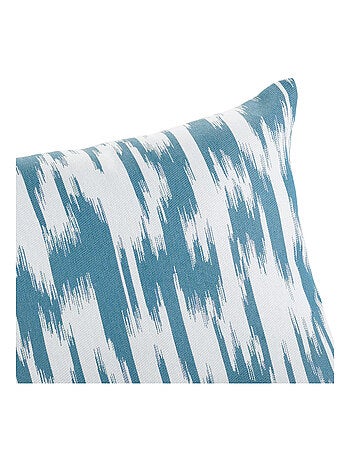 Cojín jacquard con motivo ikat
