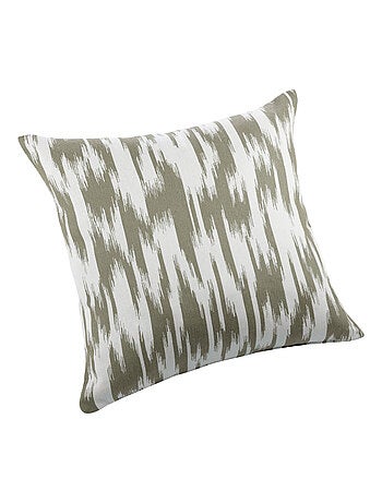 Cojín jacquard con motivo ikat