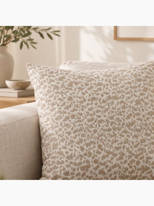 Cojín jacquard de textura abstracta, estilo natural - Kiabi Cojín jacquard de textura abstracta, estilo natural - Kiabi