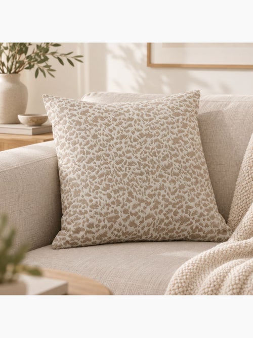 Cojín jacquard de textura abstracta, estilo natural - Kiabi Cojín jacquard de textura abstracta, estilo natural - Kiabi