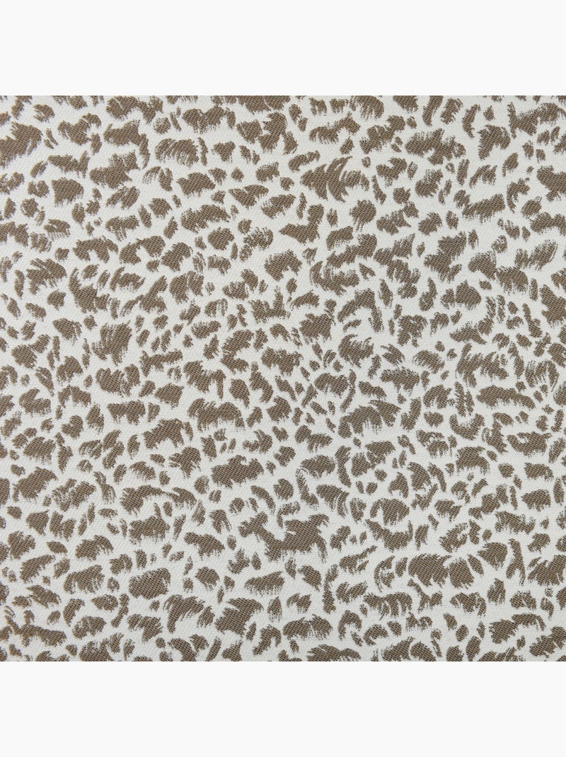 Cojín jacquard de textura abstracta, estilo natural Taupe - Kiabi