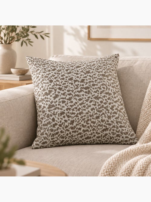 Cojín jacquard de textura abstracta, estilo natural - Kiabi Cojín jacquard de textura abstracta, estilo natural - Kiabi