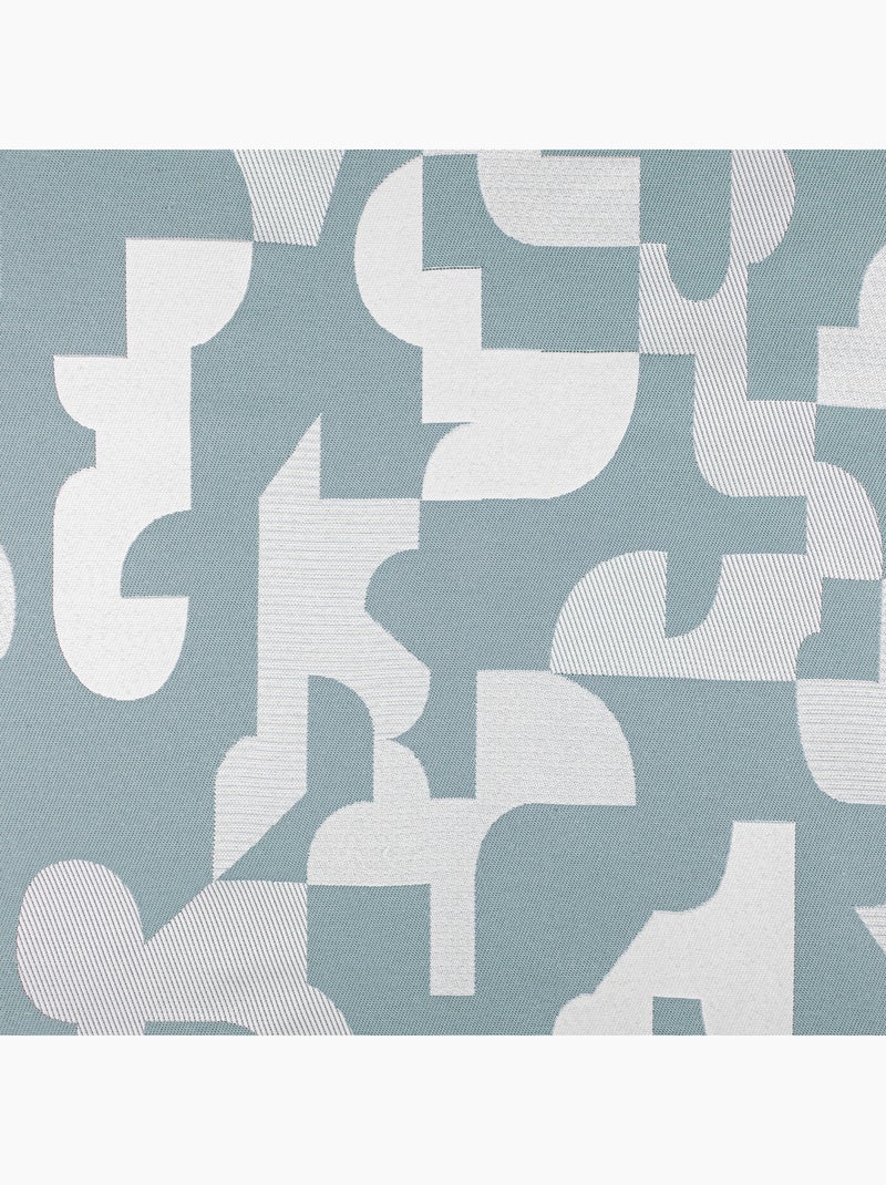 Cojín jacquard geométrico con textura retro Azul - Kiabi