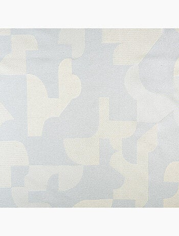 Cojín jacquard geométrico con textura retro