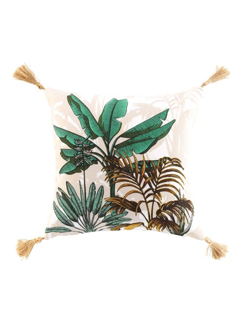 Cojín Jungle con Borlas - Kiabi