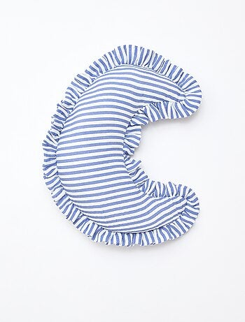 Cojín luna a rayas con volantes