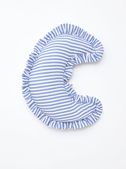 Cojín luna a rayas con volantes - Kiabi