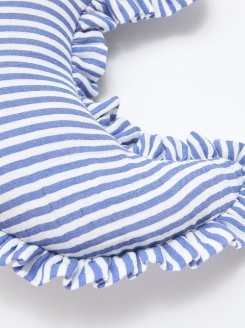 Cojín luna a rayas con volantes - Kiabi