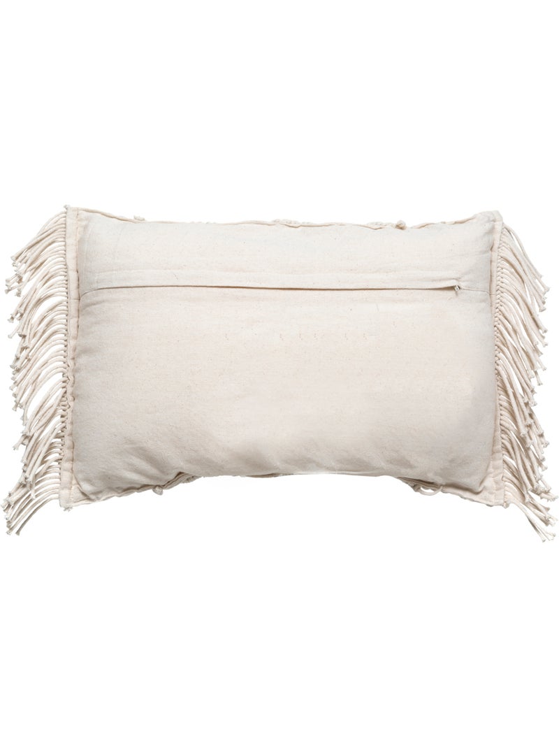 Cojín macramé marfil 30x50cm Marfil - Kiabi