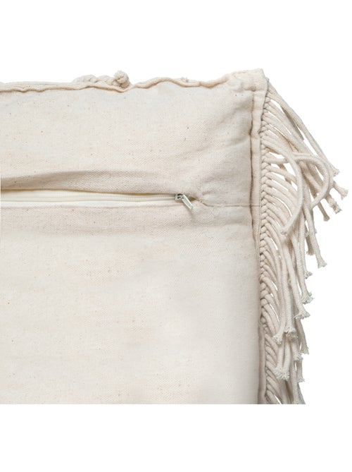 Cojín macramé marfil 30x50cm - Kiabi Cojín macramé marfil 30x50cm - Kiabi