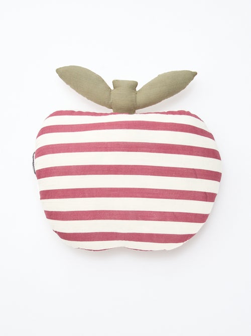 Cojín 'Manzana' gasa de algodón - Kiabi