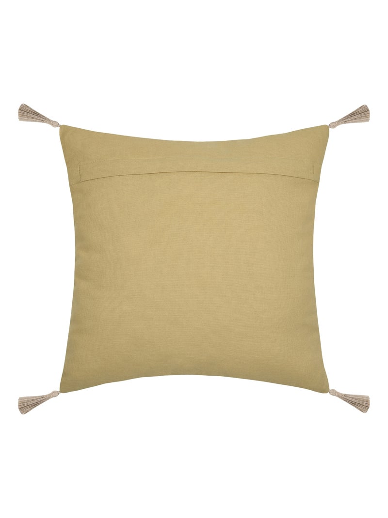 Cojín mostaza con motivo de palmera Amarillo mostaza - Kiabi