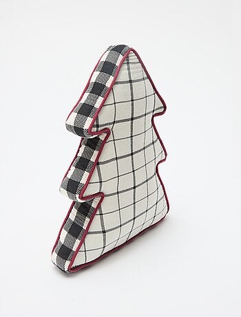 Cojín navideño con forma de árbol