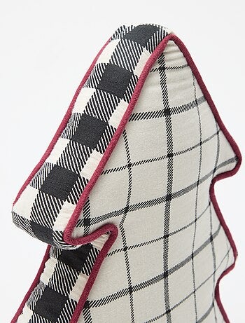 Cojín navideño con forma de árbol