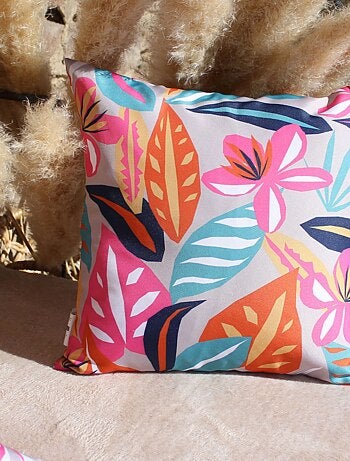Cojín para exteriores con estampado floral