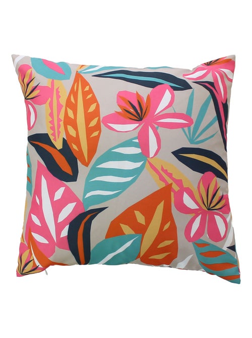 Cojín para exteriores con estampado floral - Kiabi