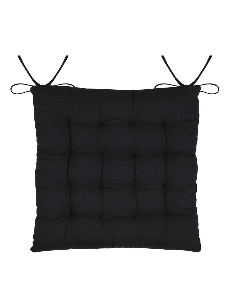 Cojín para silla con diseño de hojas tropicales en algodón Crudo - Kiabi