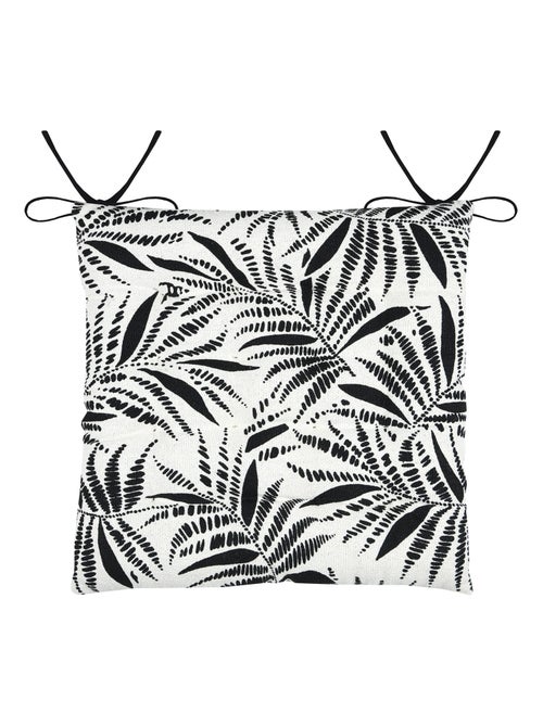Cojín para silla con diseño de hojas tropicales en algodón - Kiabi