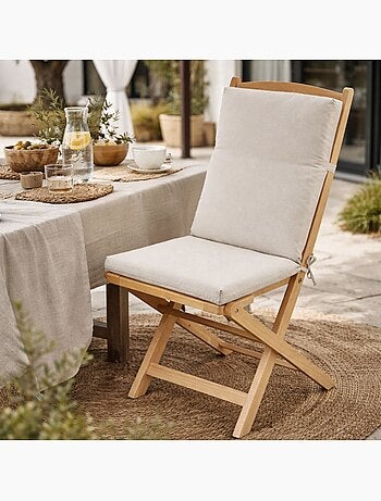 Cojín para silla de exterior MINORQUE, asiento y respaldo