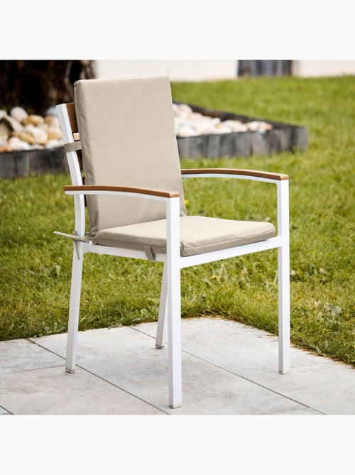Cojín para silla de exterior MINORQUE, asiento y respaldo - Kiabi Cojín para silla de exterior MINORQUE, asiento y respaldo - Kiabi