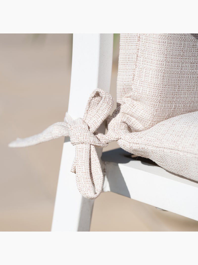 Cojín para silla de exterior tejido olefine outdoor Beige concha - Kiabi