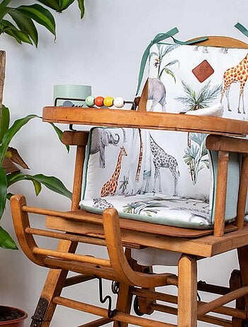 Cojín para trona de bebé, safari | SEVIRA KIDS