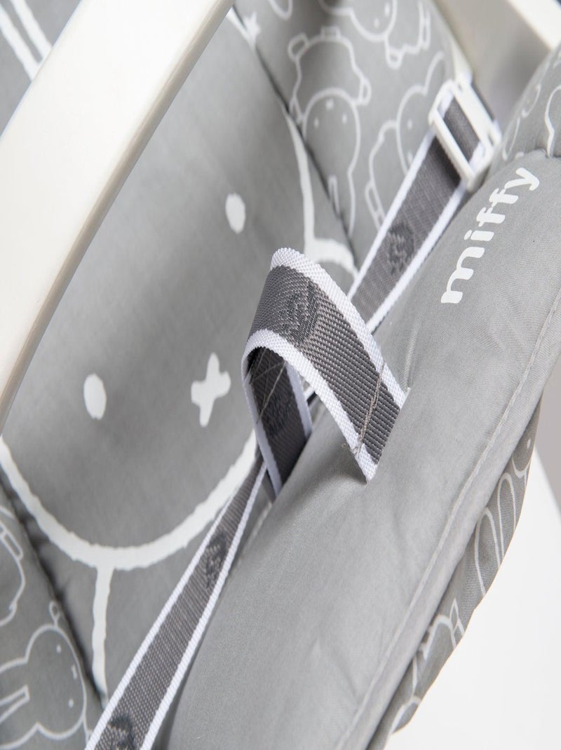 Cojín para trona evolutiva lavable en 2 piezas - diseño conejo - 'Roba miffy®' Gris blanco - Kiabi
