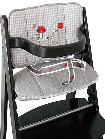 Cojín para trona evolutiva lavable en 2 piezas - diseño erizo - 'Roba adam & eule'