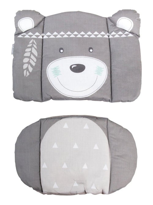 Cojín para trona evolutiva lavable en 2 piezas - diseño oso indio - 'Roba indibaer' - Kiabi