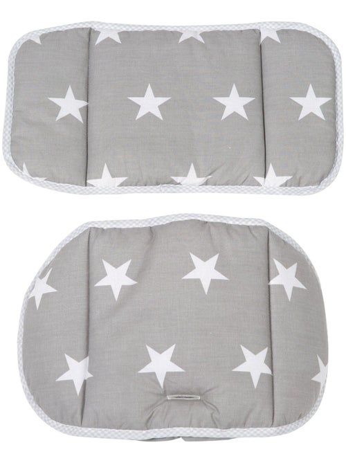 Cojín para trona evolutiva lavable en 2 piezas 'Roba little stars' - Kiabi