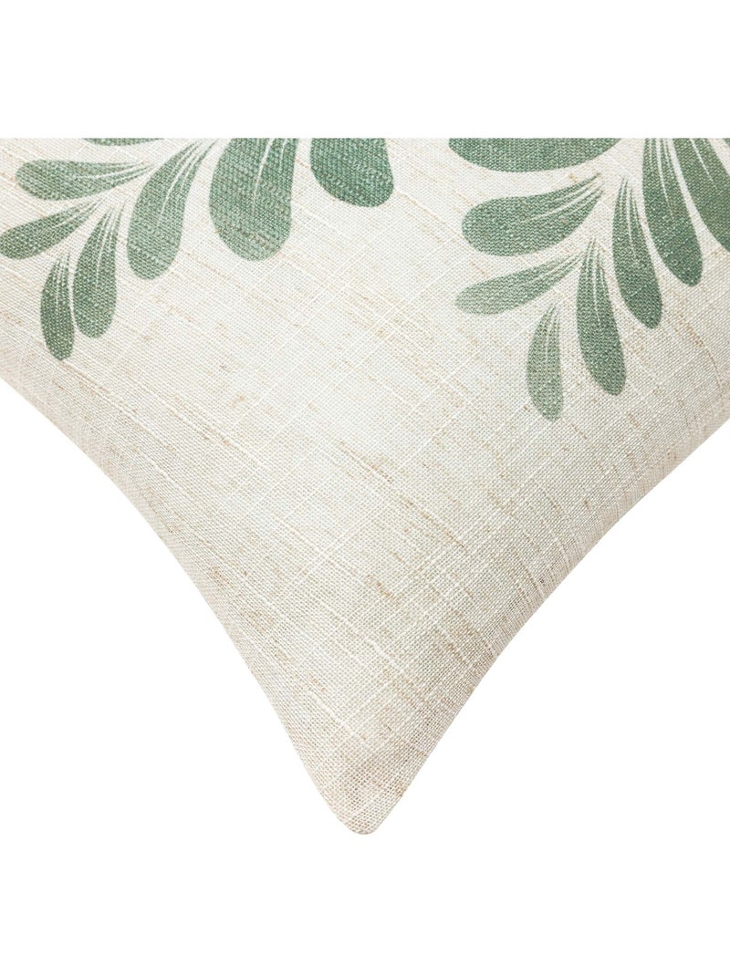 Cojín Polyline con estampado de follaje Verde - Kiabi