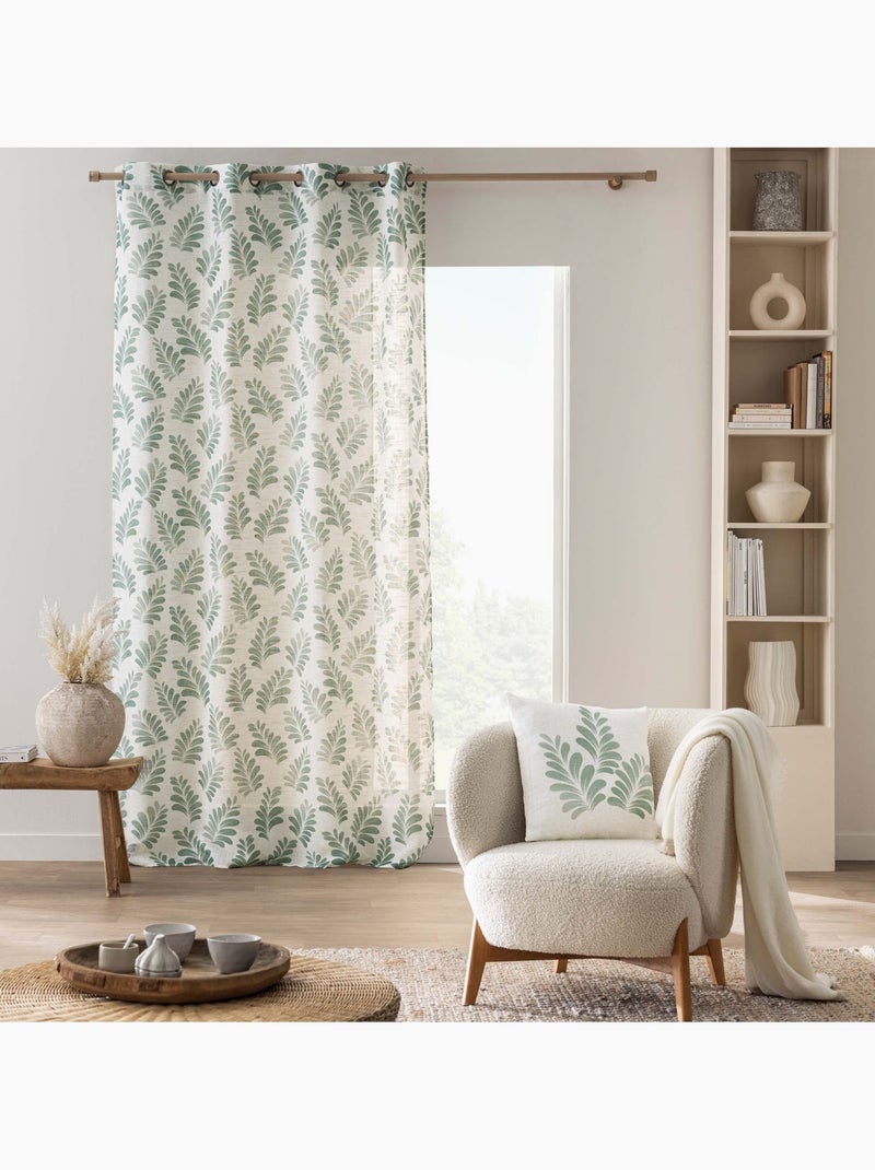 Cojín Polyline con estampado de follaje Verde - Kiabi