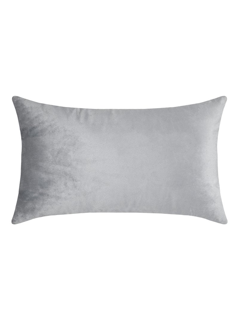 Cojín rectangular a cuadros efecto lana Gris - Kiabi