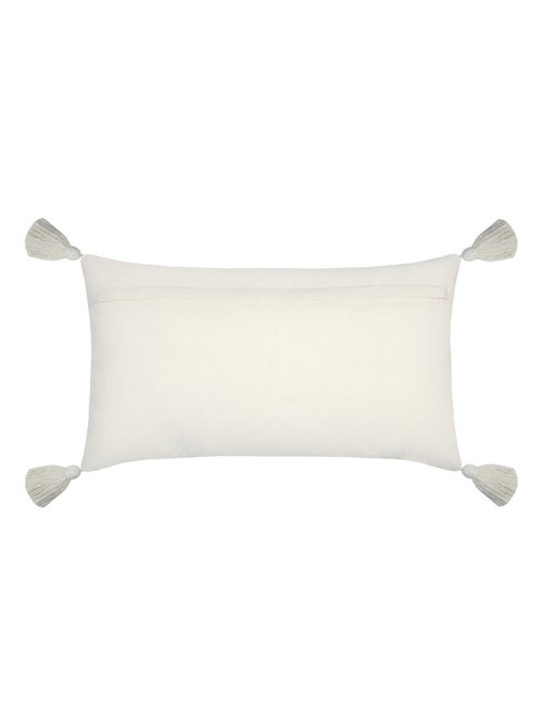 Cojín rectangular beige natural - Kiabi
