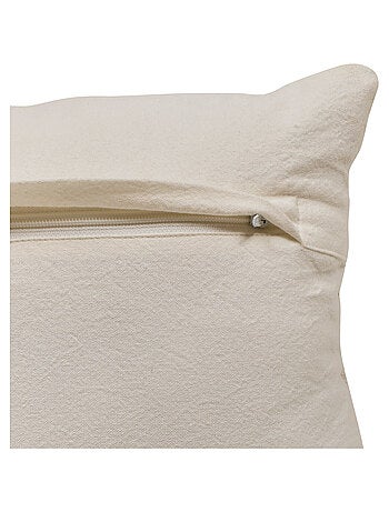 Cojín rectangular con diseño tejido