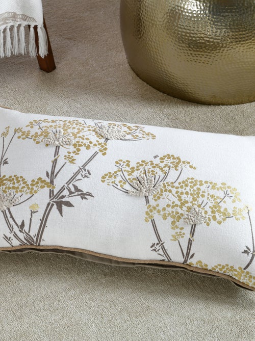 Cojín rectangular con hojas doradas - Kiabi