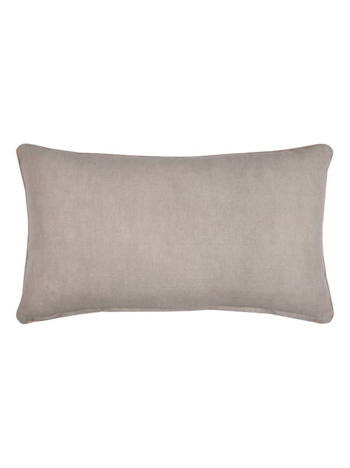 Cojín rectangular con hojas doradas - Kiabi