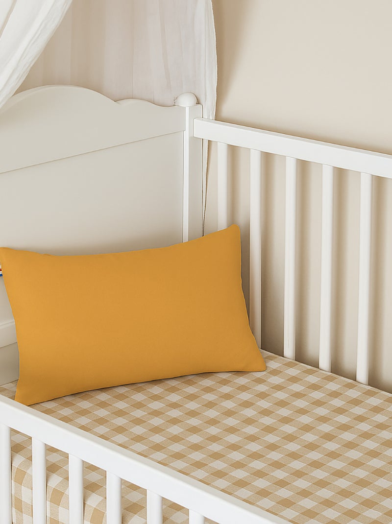Cojín rectangular de algodón orgánico Beige - Kiabi