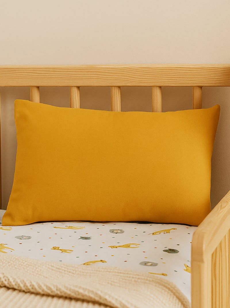 Cojín rectangular de algodón orgánico Beige - Kiabi