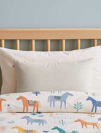 Cojín rectangular de algodón orgánico