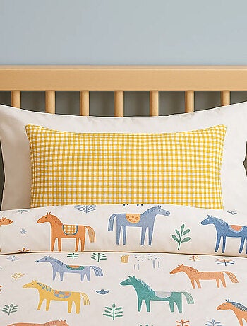 Cojín rectangular de algodón orgánico